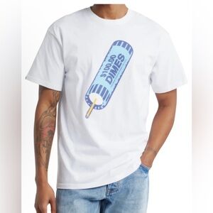 Icecream Hundred Dollar Dimes Graphic White T-shirt Men’s Size Large